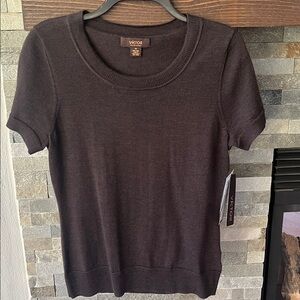 Victor Alfaro Brown Crew Neck Sweater